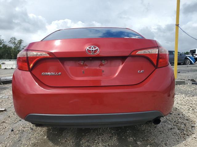 2T1BURHE2HC785639 - 2017 TOYOTA COROLLA L MAROON photo 6