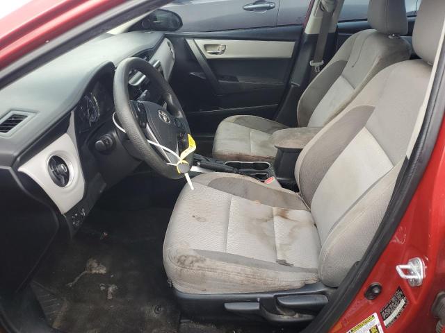 2T1BURHE2HC785639 - 2017 TOYOTA COROLLA L MAROON photo 7