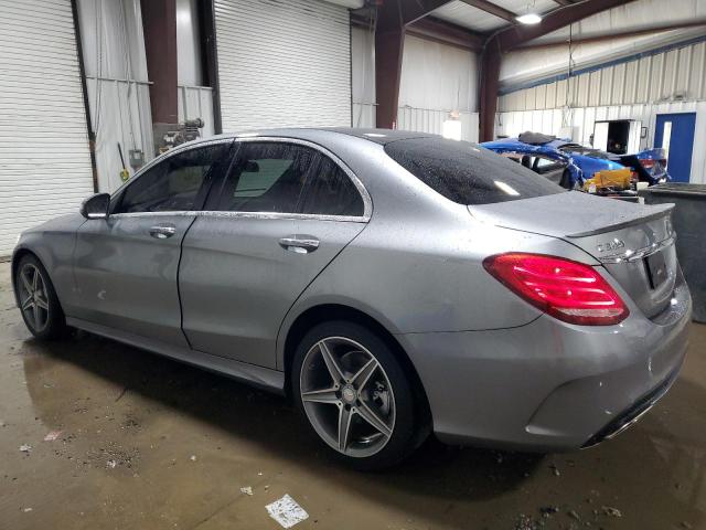 55SWF4KB5GU124841 - 2016 MERCEDES-BENZ C 300 4MATIC GRAY photo 2