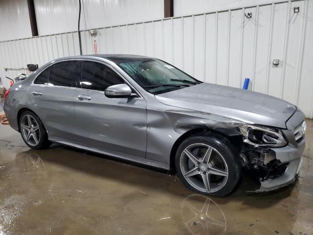 55SWF4KB5GU124841 - 2016 MERCEDES-BENZ C 300 4MATIC GRAY photo 4