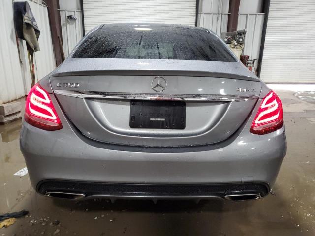 55SWF4KB5GU124841 - 2016 MERCEDES-BENZ C 300 4MATIC GRAY photo 6