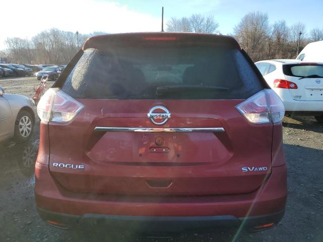 JN8AT2MV9GW146843 - 2016 NISSAN ROGUE S RED photo 6