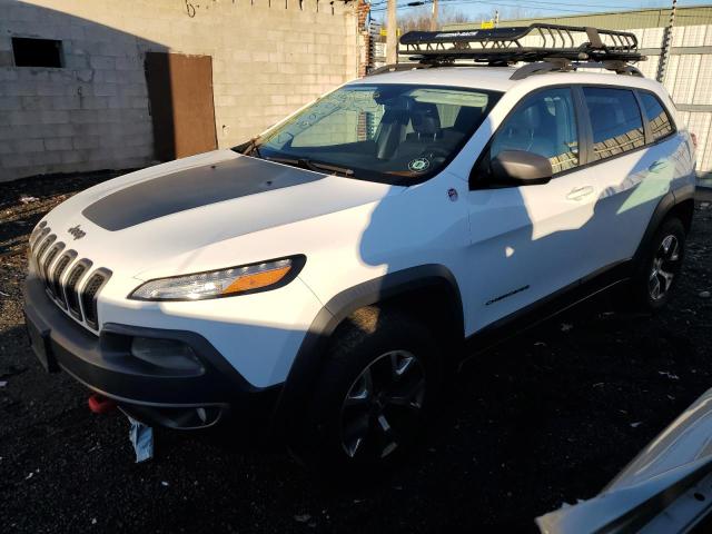 1C4PJMBS2EW180359 - 2014 JEEP CHEROKEE TRAILHAWK WHITE photo 1