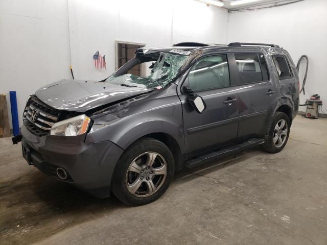 5FNYF4H53EB006179 - 2014 HONDA PILOT EXL GRAY photo 1