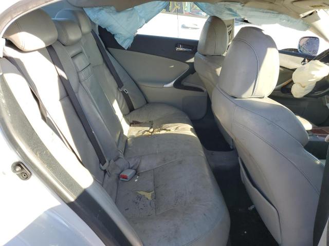 JTHBK262775029448 - 2007 LEXUS IS 250 SILVER photo 10