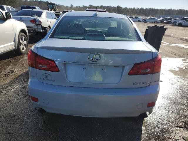 JTHBK262775029448 - 2007 LEXUS IS 250 SILVER photo 6