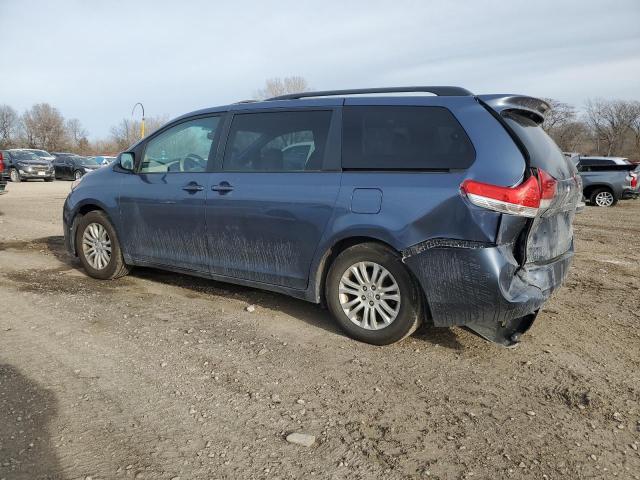 5TDYK3DC0ES499521 - 2014 TOYOTA SIENNA XLE BLUE photo 2