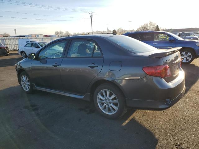 2T1BU4EE9AC466607 - 2010 TOYOTA COROLLA BASE GRAY photo 2