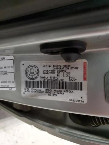 JTDBF30K820084288 - 2002 TOYOTA CAMRY LE SILVER photo 13