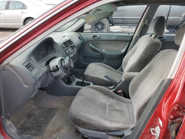 1HGEJ6579WL017657 - 1998 HONDA CIVIC LX RED photo 7