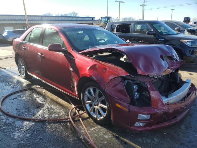 1G6DC67A860134504 - 2006 CADILLAC STS RED photo 4