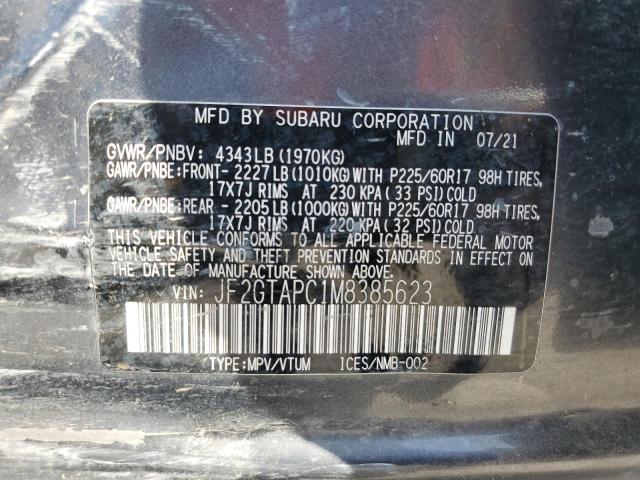 JF2GTAPC1M8385623 - 2021 SUBARU CROSSTREK PREMIUM GRAY photo 14