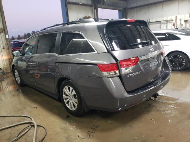 5FNRL5H60FB007562 - 2015 HONDA ODYSSEY EXL GRAY photo 2