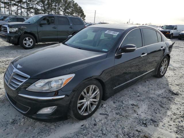 KMHGC4DF9CU175643 - 2012 HYUNDAI GENESIS 4.6L BLACK photo 1