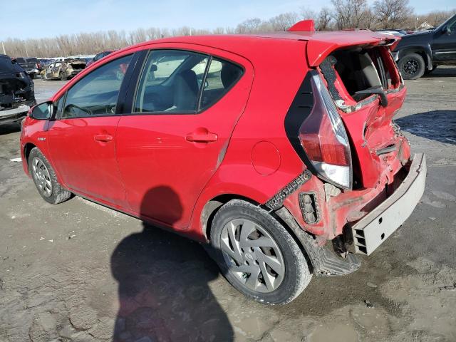 JTDKDTB3XF1576154 - 2015 TOYOTA PRIUS C RED photo 2