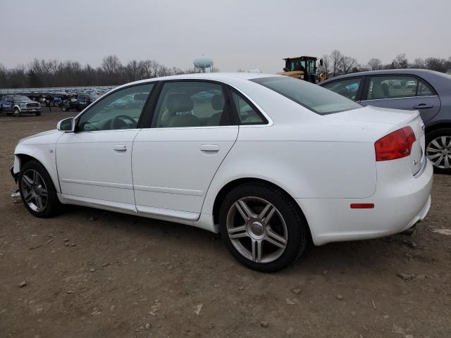 WAUDF78E48A066465 - 2008 AUDI A4 2.0T QUATTRO WHITE photo 2