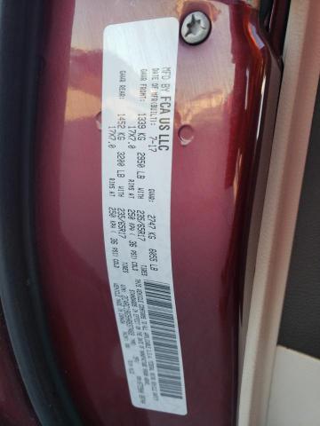 2C4RC1BG5HR837469 - 2017 CHRYSLER PACIFICA TOURING L ბურგუნდია ფოტო 13