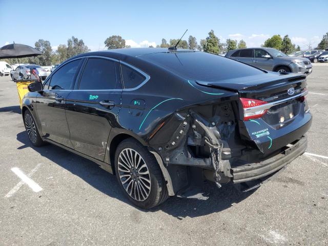 3FA6P0SU8HR329567 - 2017 FORD FUSION TITANIUM PHEV BLACK photo 2
