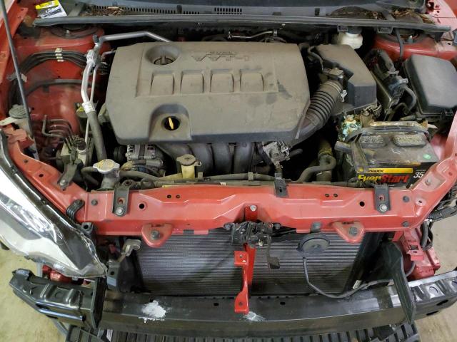 2T1BURHE8EC030510 - 2014 TOYOTA COROLLA L RED photo 11