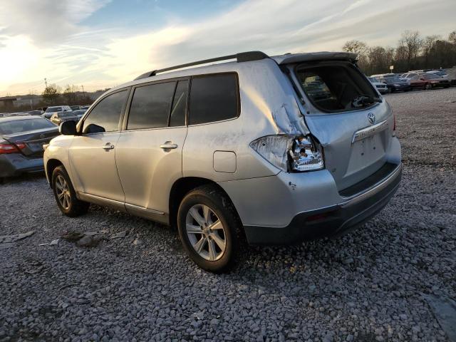 5TDZA3EH8CS019062 - 2012 TOYOTA HIGHLANDER BASE SILVER photo 2