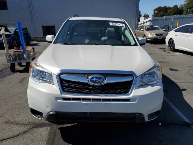 JF2SJAEC4EH553680 - 2014 SUBARU FORESTER 2.5I PREMIUM თეთრი ფოტო 5