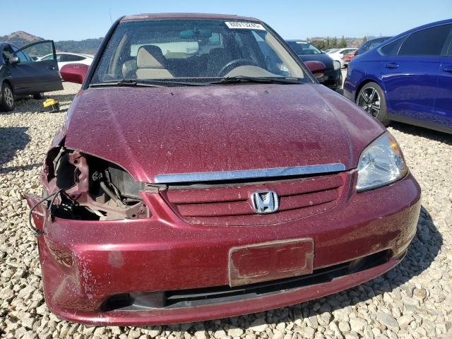 2HGES26892H532887 - 2002 HONDA CIVIC EX RED photo 5