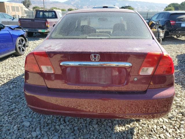 2HGES26892H532887 - 2002 HONDA CIVIC EX RED photo 6