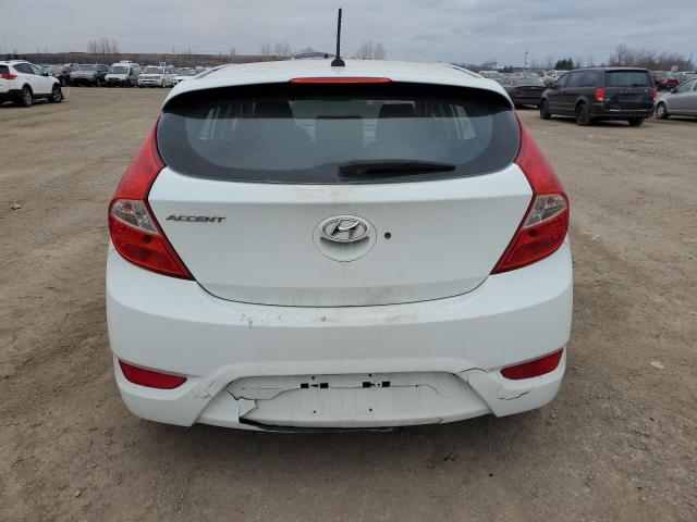 KMHCT5AE9CU009039 - 2012 HYUNDAI ACCENT GLS WHITE photo 6