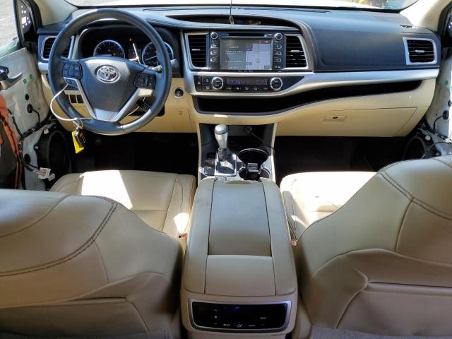 5TDKKRFH1GS176535 - 2016 TOYOTA HIGHLANDER XLE WHITE photo 8