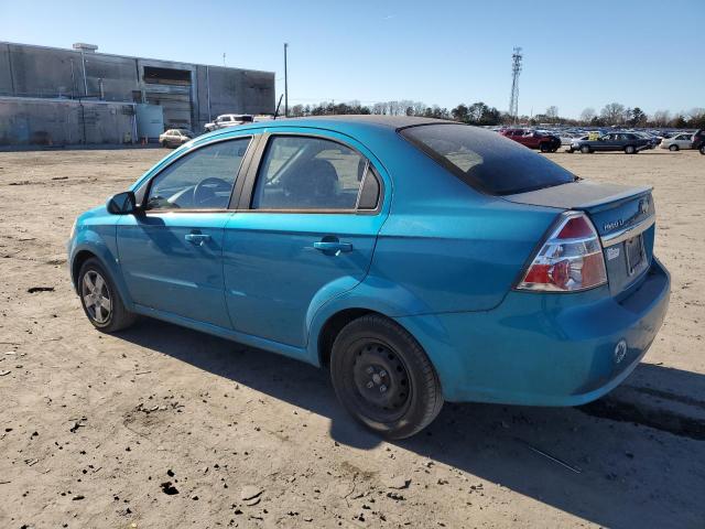 KL1TD56EX9B644180 - 2009 CHEVROLET AVEO LS TURQUOISE photo 2