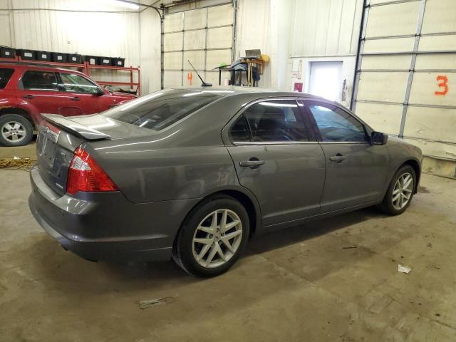 3FAHP0JG5CR186512 - 2012 FORD FUSION SEL GRAY photo 3