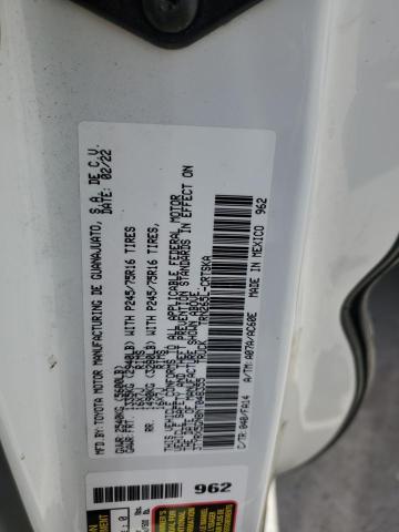 3TYRX5GN8NT048355 - 2022 TOYOTA TACOMA ACCESS CAB Սպիտակ լուսանկար 12