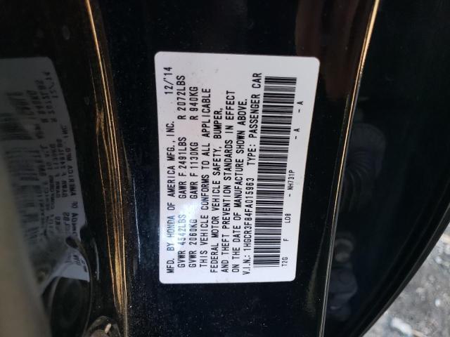 1HGCR3F84FA015963 - 2015 HONDA ACCORD EXL BLACK photo 13