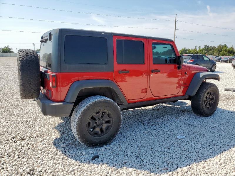 1C4BJWDG9EL156205 - 2014 JEEP WRANGLER U SPORT RED photo 3