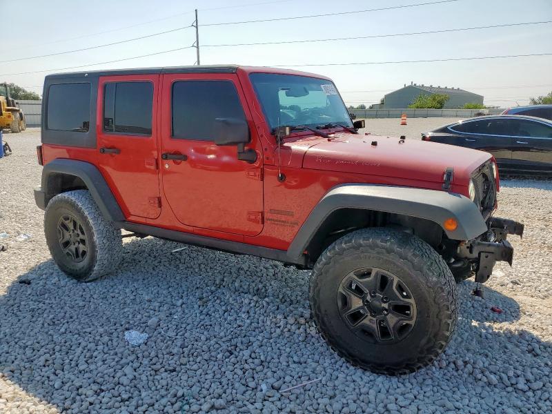 1C4BJWDG9EL156205 - 2014 JEEP WRANGLER U SPORT RED photo 4