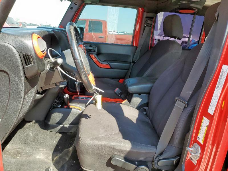 1C4BJWDG9EL156205 - 2014 JEEP WRANGLER U SPORT RED photo 7