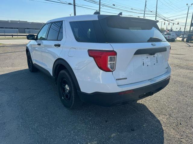 1FM5K8AB7LGA83531 - 2020 FORD EXPLORER POLICE INTERCEPTOR Beyaz fotoğraf 3
