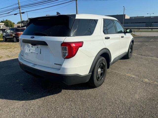 1FM5K8AB7LGA83531 - 2020 FORD EXPLORER POLICE INTERCEPTOR Beyaz fotoğraf 4