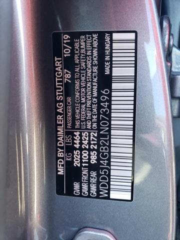 WDD5J4GB2LN073496 - 2020 MERCEDES-BENZ CLA 250 GRAY photo 12