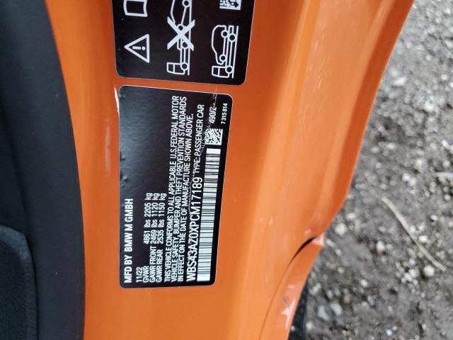 WBS43AZ0XPCM17189 - 2023 BMW M4 COMPETITION Turuncu fotoğraf 12