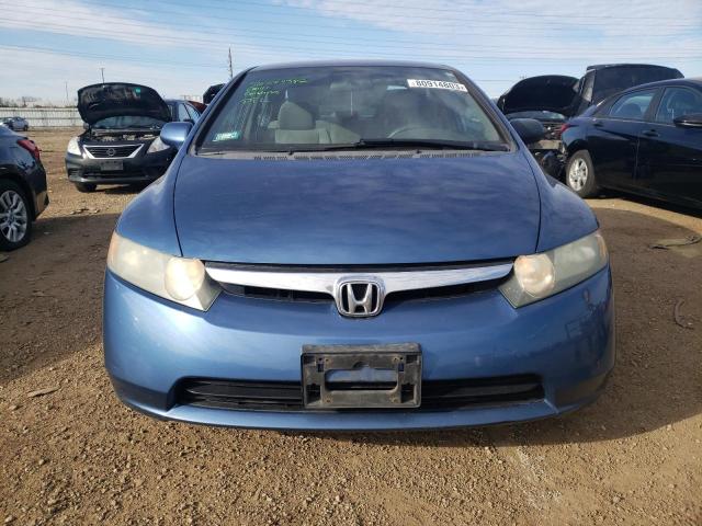 1HGFA16556L055469 - 2006 HONDA CIVIC LX BLUE photo 5