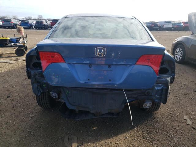 1HGFA16556L055469 - 2006 HONDA CIVIC LX BLUE photo 6