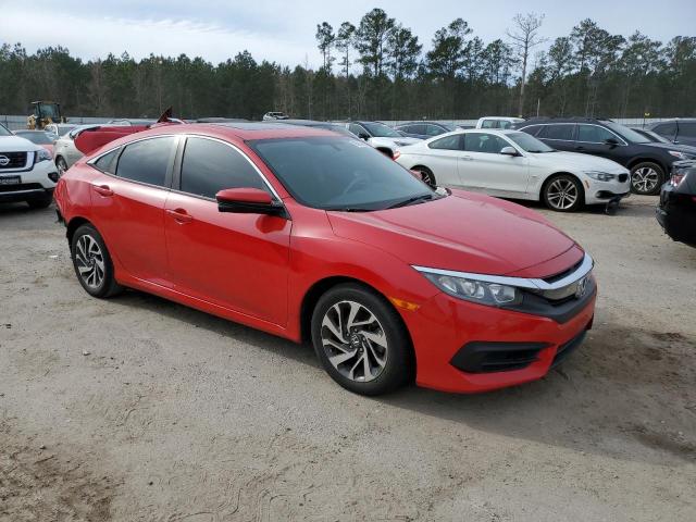 2HGFC2F75JH550309 - 2018 HONDA CIVIC EX RED photo 4