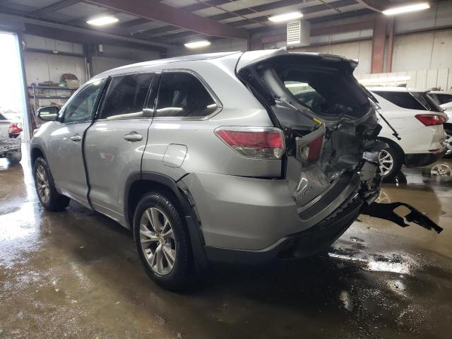 5TDJKRFH1FS086506 - 2015 TOYOTA HIGHLANDER XLE SILVER photo 2