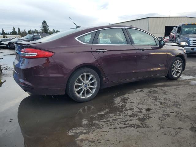 3FA6P0SU3HR368681 - 2017 FORD FUSION TITANIUM PHEV BURGUNDY photo 3