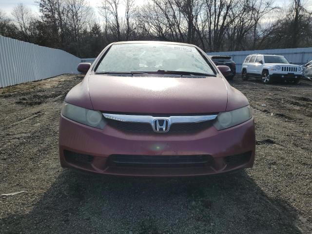 2HGFA16939H509495 - 2009 HONDA CIVIC EXL ბურგუნდია ფოტო 5