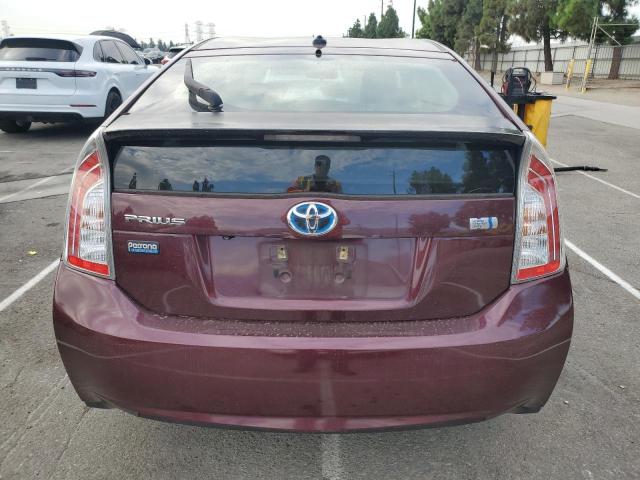 JTDKN3DU5D5594022 - 2013 TOYOTA PRIUS 勃艮第红 照片 6