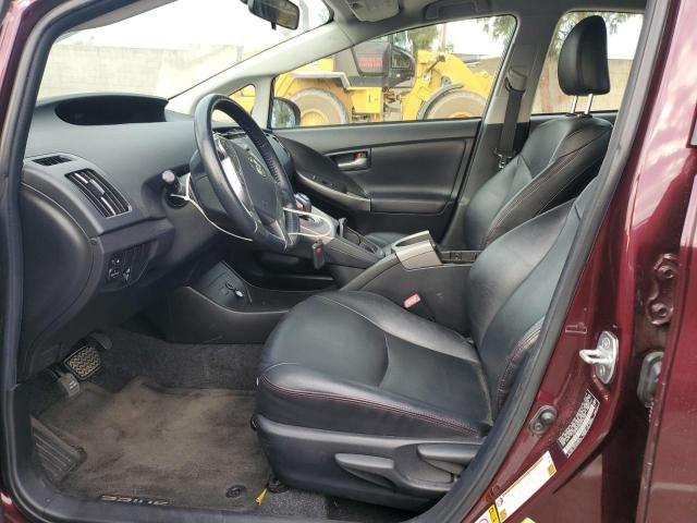 JTDKN3DU5D5594022 - 2013 TOYOTA PRIUS 勃艮第红 照片 7