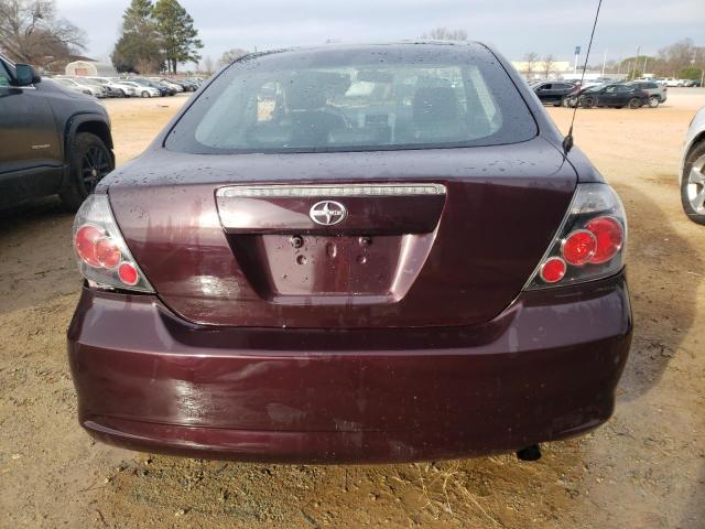 JTKDE167780237750 - 2008 TOYOTA SCION TC BURGUNDY photo 6