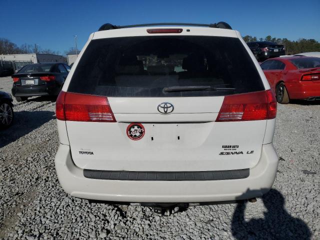 5TDZA23C95S245616 - 2005 TOYOTA SIENNA CE WHITE photo 6